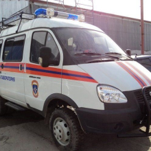 Оперативный штаб МЧС на базе Газели